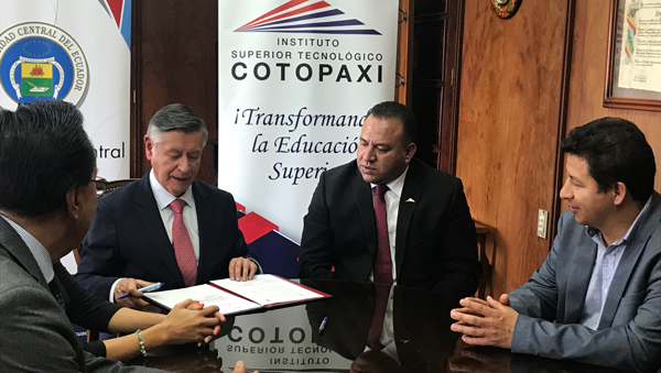 Convenio con el Instituto Superior Tecnológico de Cotopaxi