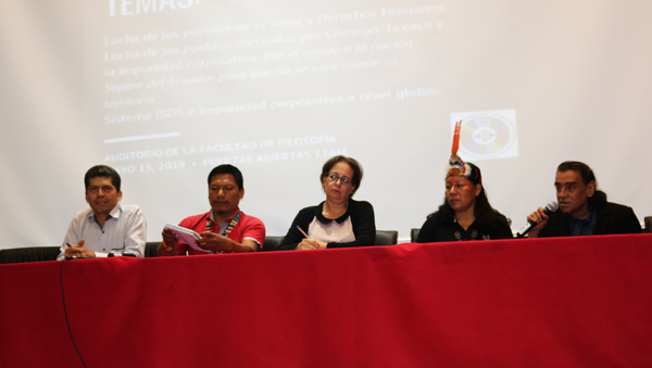 Solidaridad con los pueblos y nacionalidades afectadas por la contaminación de Texaco-Chevron